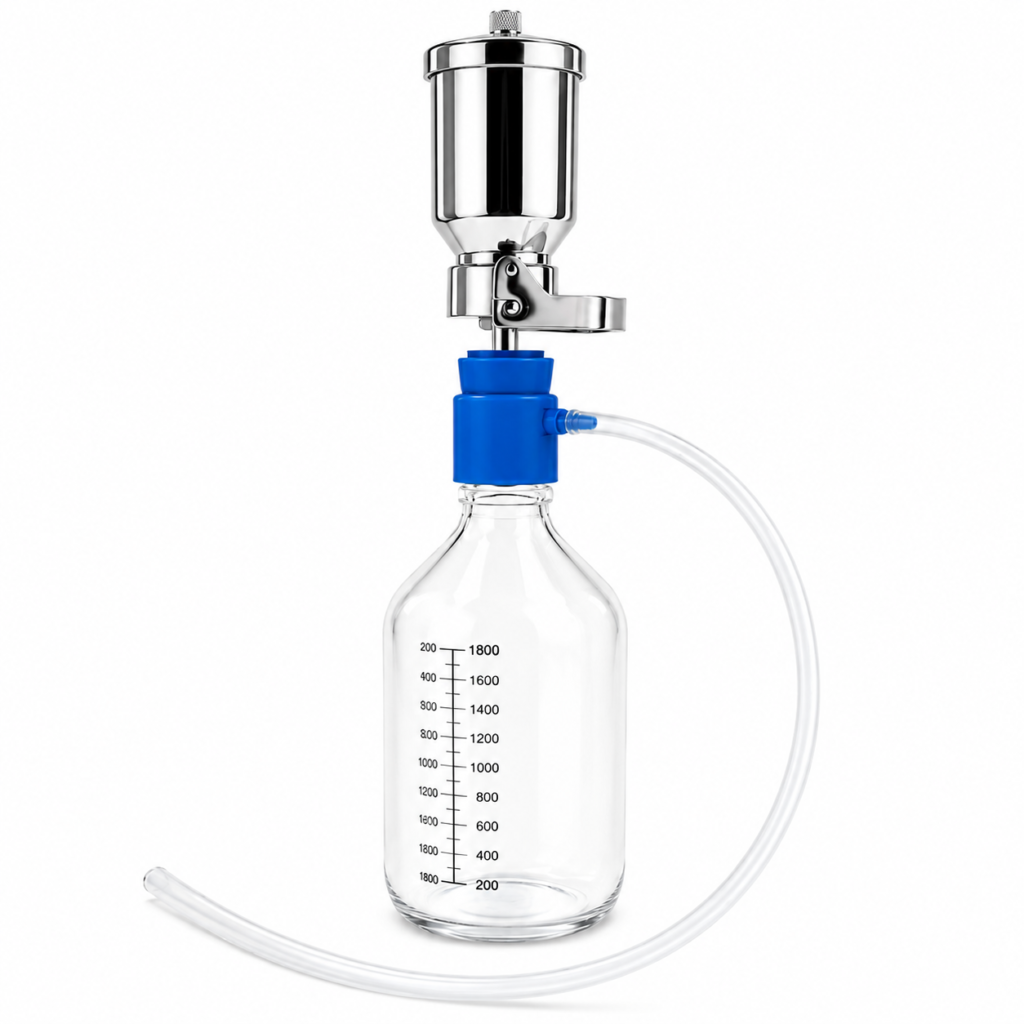 Bottle Top 47 mm SS Vacuum Filtration Assembly (Inbuilt Clamp)